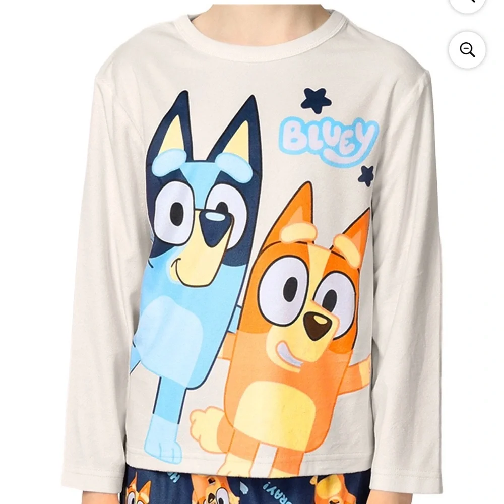 New! Member’s Mark Boys 3-Piece Bluey Hooded Robe and Pajama Set - size 6